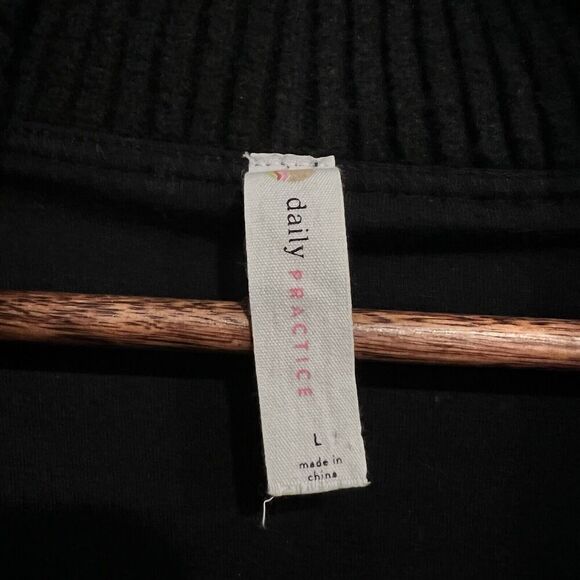 Daily Practice‎ Anthropologie V Neck Cardigan Black Sweater Size Large - Picture 8 of 11
